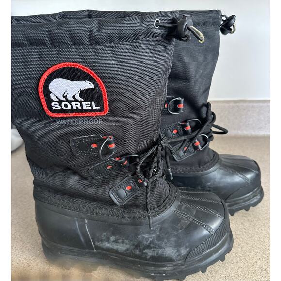 Sorel Youth Glacier XT Winter Boots Black size 5 - Picture 2 of 8